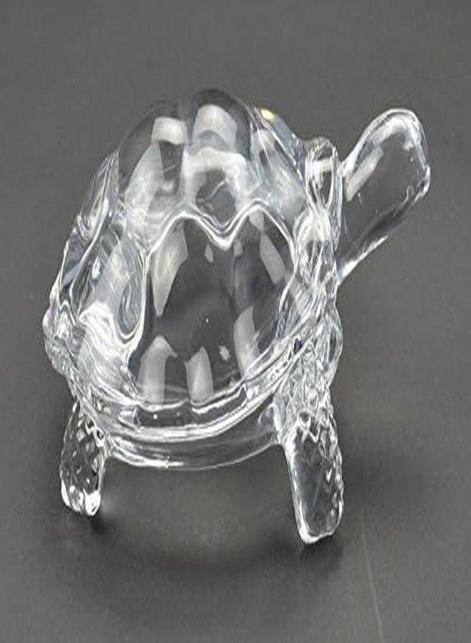 TRADESK Anky Aquarium Crystal Glass Turtle Fish Tank Underwater Landscaping Resin Artificial Glass Tortoise for Fish Tank,Home Decor, Pack of 1 - Image 2