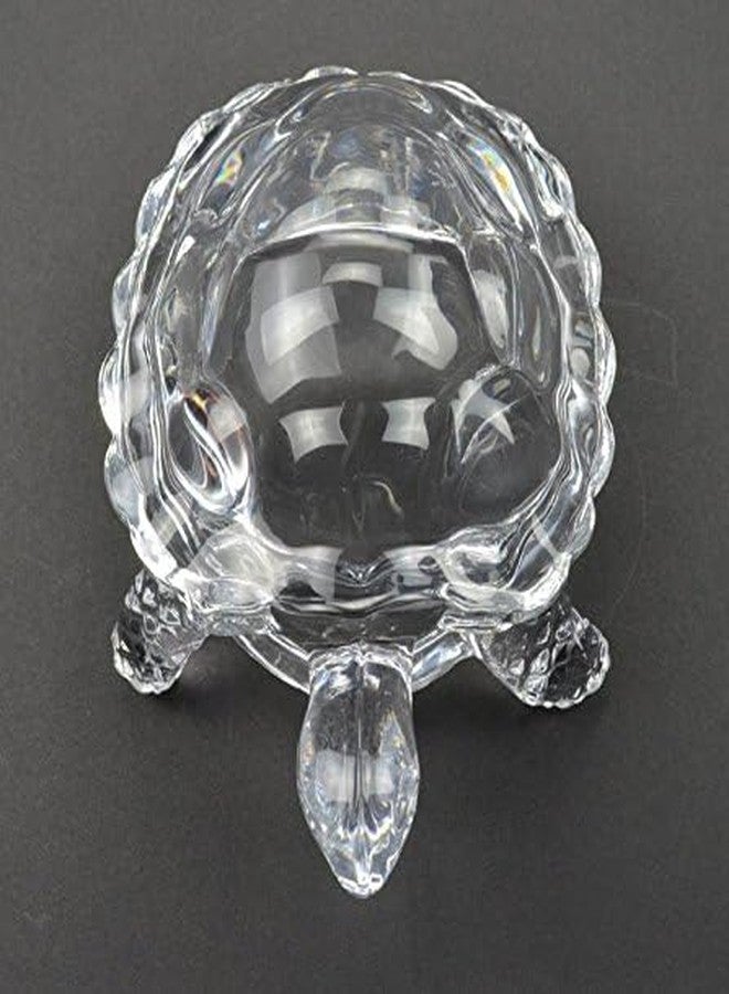 TRADESK Anky Aquarium Crystal Glass Turtle Fish Tank Underwater Landscaping Resin Artificial Glass Tortoise for Fish Tank,Home Decor, Pack of 1 - Image 1