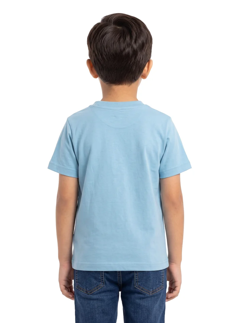 Trucare The Smurfs Smurf Slam Graphic T-Shirt for Kids | Tennis Character Print Casual Crew Neck Tee