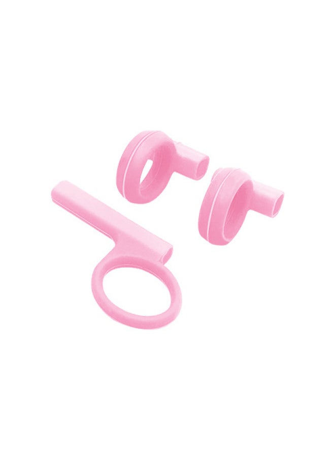 Generic - Children's Practice Chopsticks Ring Set Learning Device Baby's Holding Chopsticks Orthotic Device Baby's Training Chopsticks Finger Set Customization-Color:Pink - Image 1