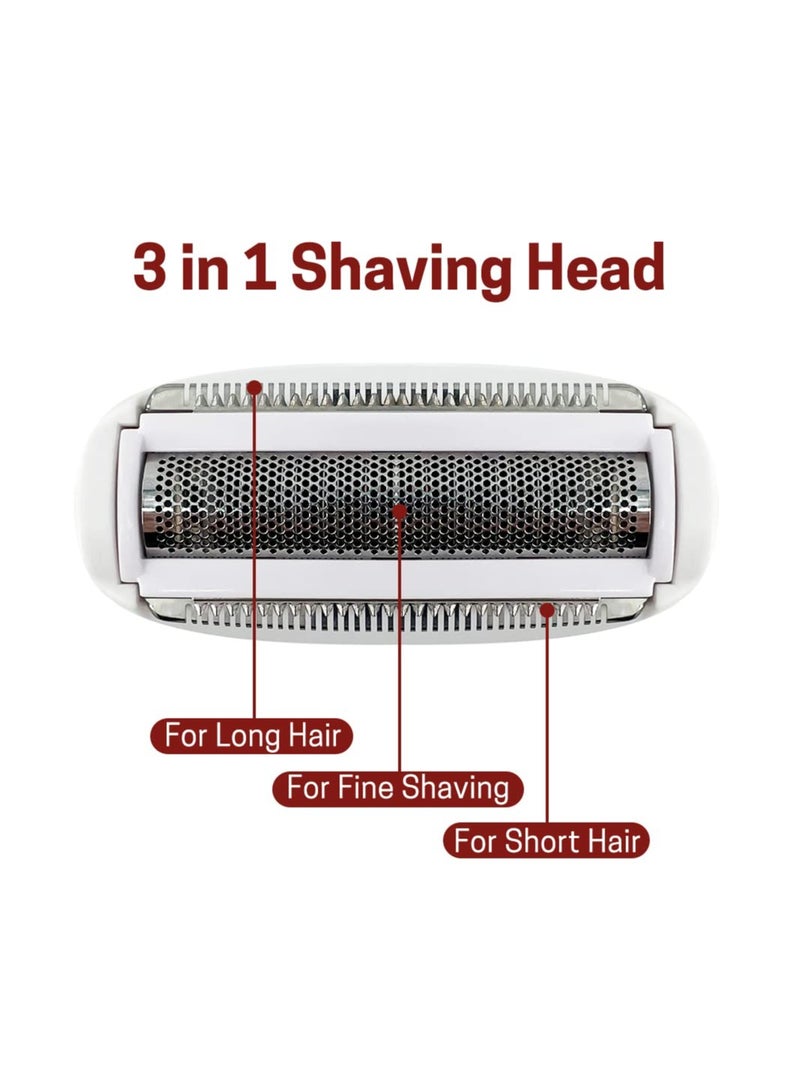 SYOSI Electric Razor for Women, Cordless Portable 4 in 1 Painless Shaver USB Rechargeable Hair Trimmer Bikini Trimmer Facial Hair Remover for Eyebrow, Nose, Face, Legs (Pink) - Image 4