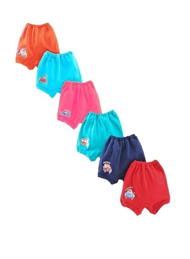 Tinnie Frenzy Unisex Baby Bloomer Panty – for Infants & Toddlers – Soft, Stretchy, and Cute Bottoms for Boys & Girls (in, Age, 12 Months, 24 Months, Regular, 6, Dark Multicolour) - Image 1