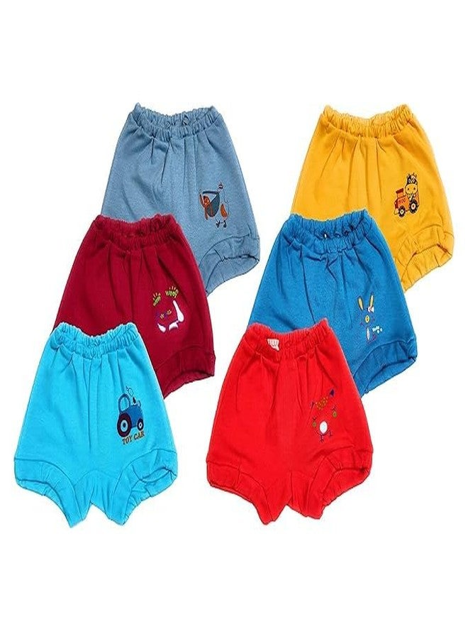 Tinnie Frenzy Unisex Baby Bloomer Panty – for Infants & Toddlers – Soft, Stretchy, and Cute Bottoms for Boys & Girls (in, Age, 12 Months, 24 Months, Regular, 6, Dark Multicolour) - Image 2