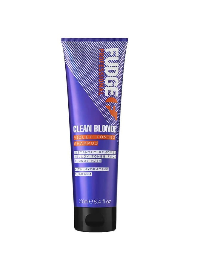 Fudge Professional Clean Blonde Violet-Toning Anti-Gelbstich Shampoo, 250 ml - Image 1
