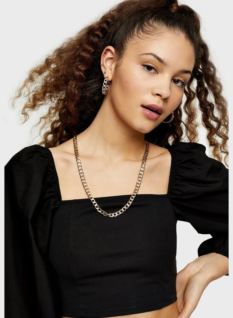 TOPSHOP Square Neck Top
