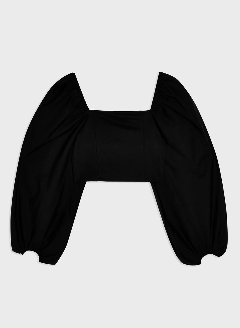 TOPSHOP Square Neck Top