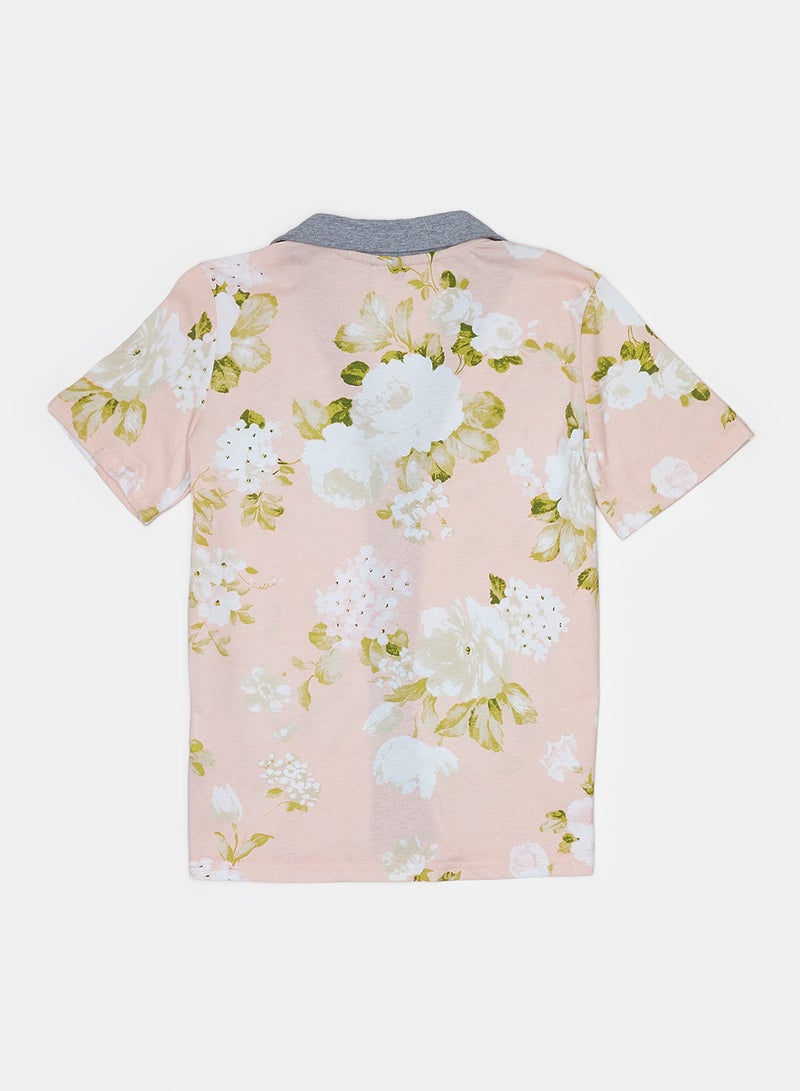 trendyol 100% Cotton Floral Detailed Knitted Pyjama Set  THMAW22PT0694 - Image 2