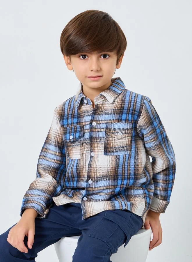 ستايلي قميص بطبعة مربعات