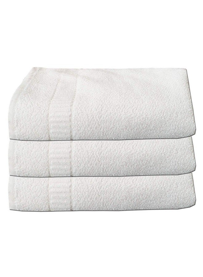 Kuber Industries Kuber Industries Cotton Bath Towel 400 GSM (3 Pieces, White)  - Image 1