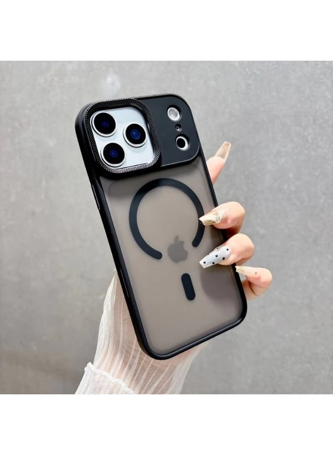 جراب مغناطيسي لهاتف آيفون 17 برو 6.3 بوصة، متوافق مع MagSafe، يوفر حماية كاملة لعدسة الكاميرا، غطاء خلفي شفاف غير لامع، نحيف وبسيط ومقاوم للصدمات. - Image 1