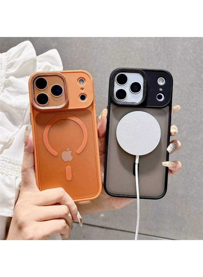 جراب مغناطيسي لهاتف آيفون 17 برو 6.3 بوصة، متوافق مع MagSafe، يوفر حماية كاملة لعدسة الكاميرا، غطاء خلفي شفاف غير لامع، نحيف وبسيط ومقاوم للصدمات. - Image 3