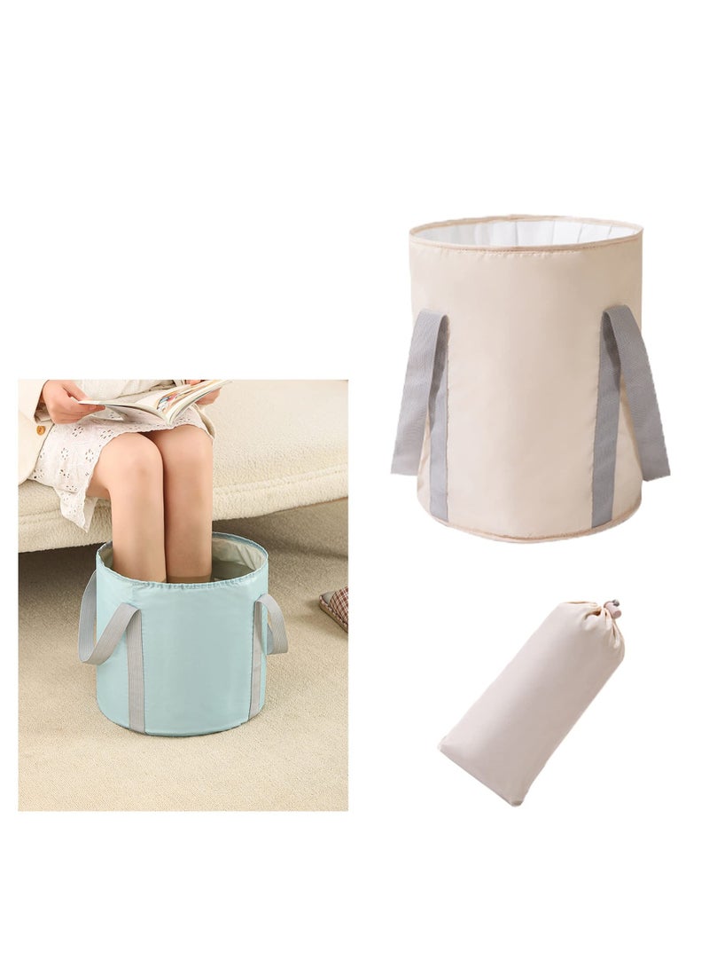 Folding Foot Bath, Soaking Foot Bucket, Foldable Portable Foot Soaking Tub, Travel Foot Bath Tub for Foot SPA Soaking Feet, Home Pedicure Basin, Outdoor Camping, Fishing Hiking Container, Two Sizes - Image 5