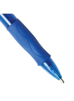 Bic Atlantis Velocity Bold Retractable Ball Pen Bold Point (1.6Mm) Blue 12Count Rubber Grip For Comfortable Writing  - Image 4
