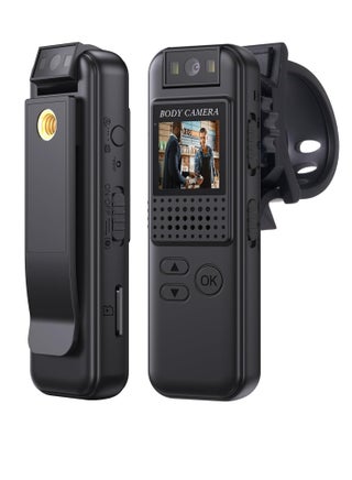 K1 64G Mini Body Camera, 1080P HD Body Worn Cam Wearable with Rotatable Lens, 180¡ Body Mounted Camera with LED, Body Cam Video Recording for Riding, Pet, Office, Outdoor. - pzsku/Z2ED66E3A849D629A111AZ/45/_/1717059131/3809d92b-9a8d-4432-81cb-af78c5950a52