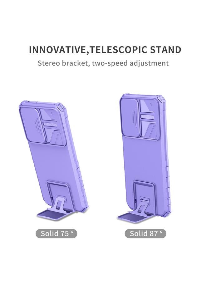 اس-توب جراب لهاتف Samsung Galaxy S21 Ultra 5G مع حامل مجسم وغطاء منزلق للكاميرا - Image 3