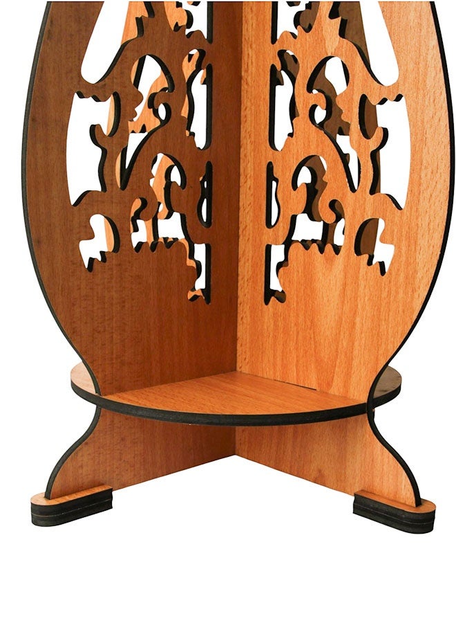 Elegant Wooden Arabesque Side Table - Image 4