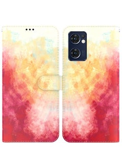 Case Cover For OPPO Reno7 5G Foreign Version & Taiwan Version / Find X5 Lite Watercolor Pattern Horizontal Flip Leather Phone Case Spring Cherry