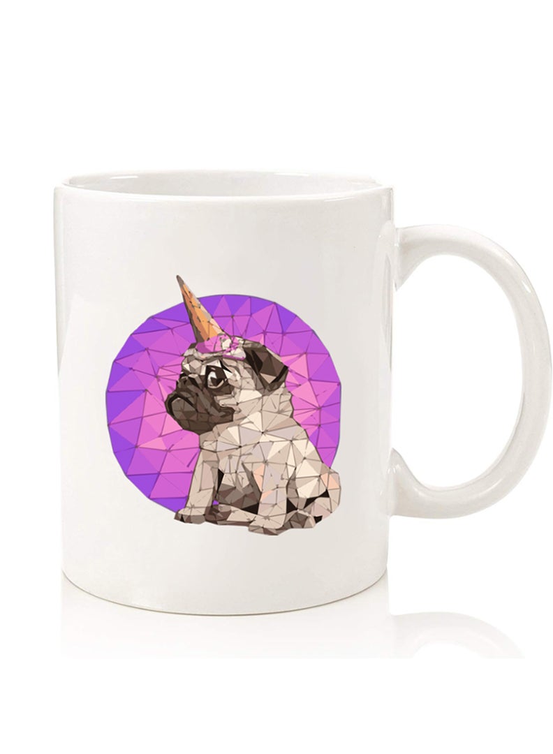 Theodor Premium Quality Two Sided Printed Coffee Mug Tea Cup For Home Office, Kids Men Women Puggy - Image 1