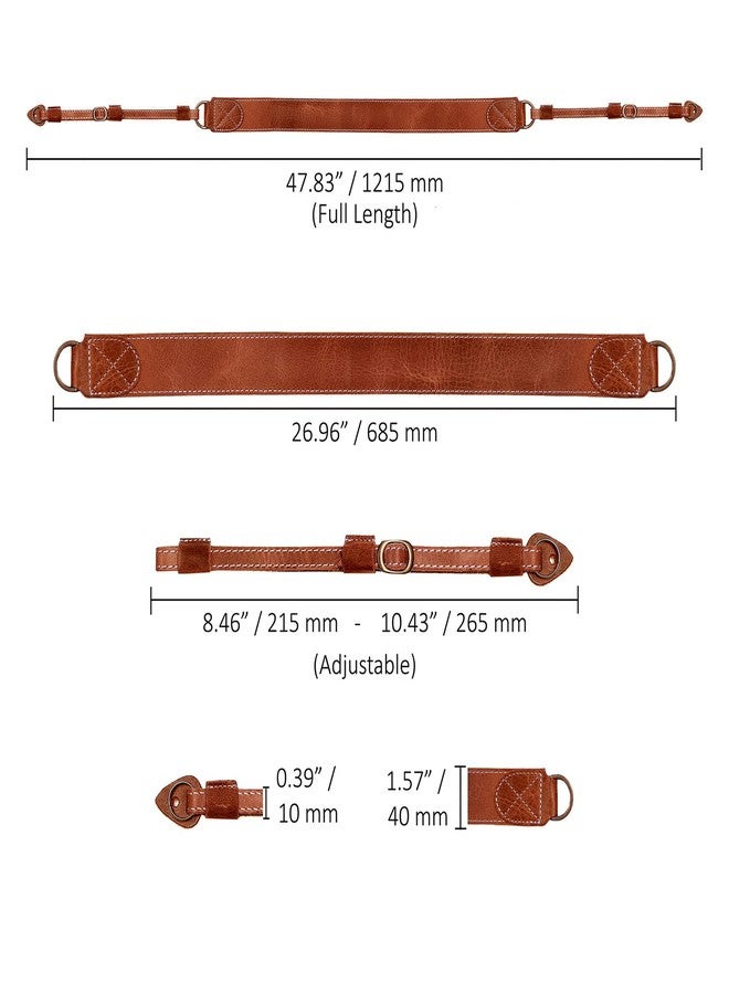 ميجا جير حزام كتف أو رقبة من الجلد الطبيعي لكاميرا MegaGear SLR، DSLR Sierra Series - Image 3
