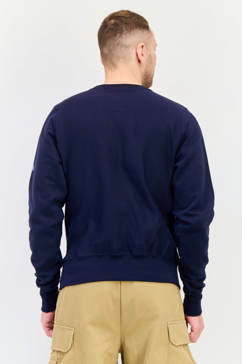 Champion Men Sportswear Fit Long Sleeve Outdoor Sweatshirts, Navy - Image 3