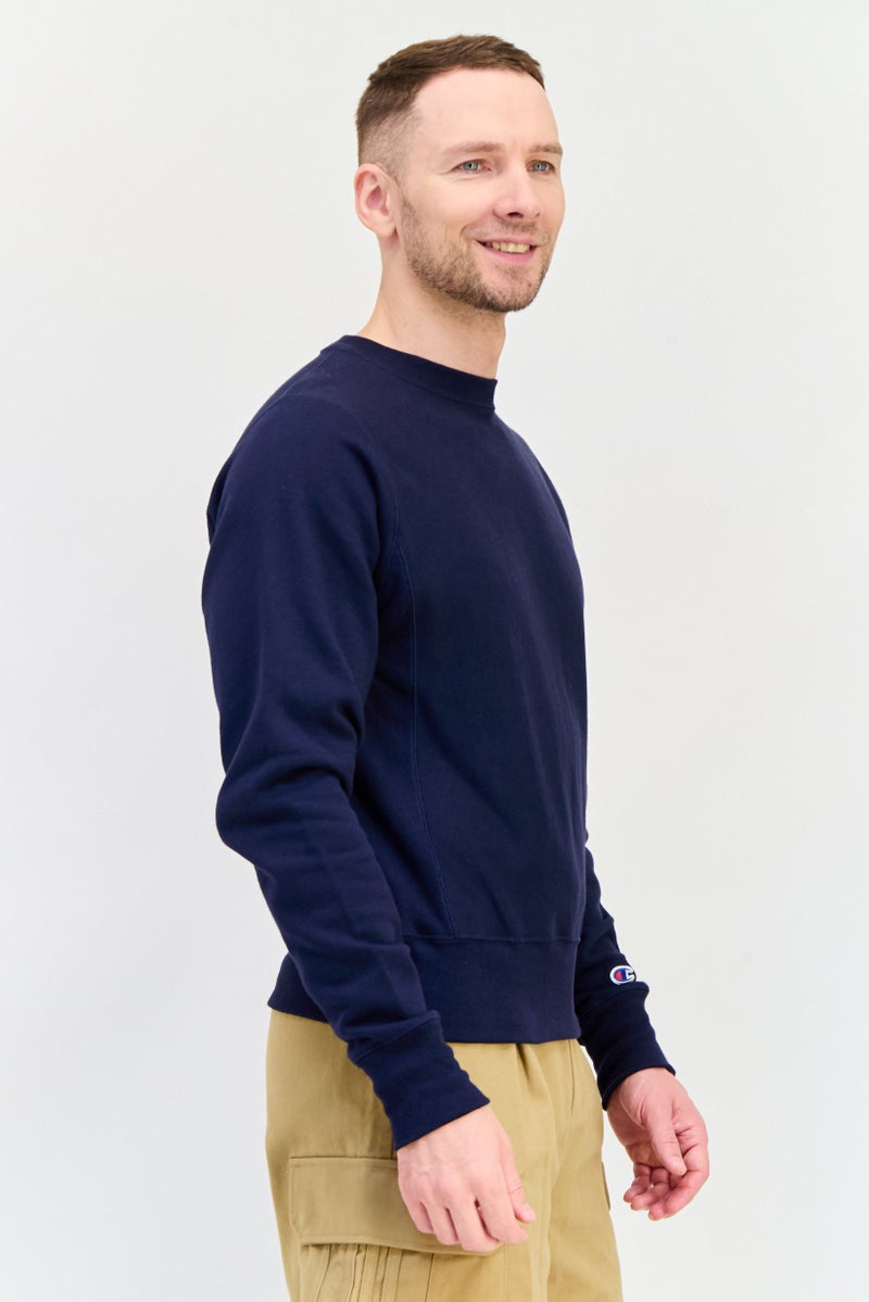 Champion Men Sportswear Fit Long Sleeve Outdoor Sweatshirts, Navy - Image 2