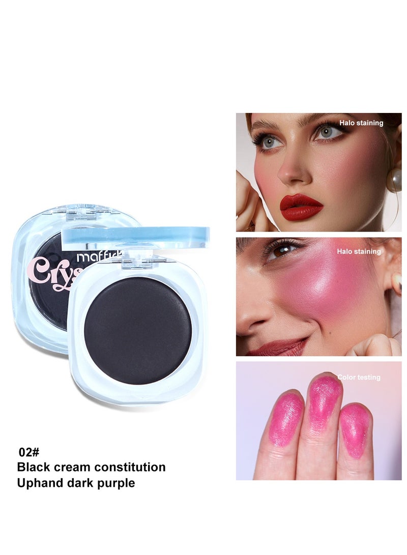 MAFFICK Crystal Color-Changing Highlight Blush Cream for Natural Makeup Look - Image 4