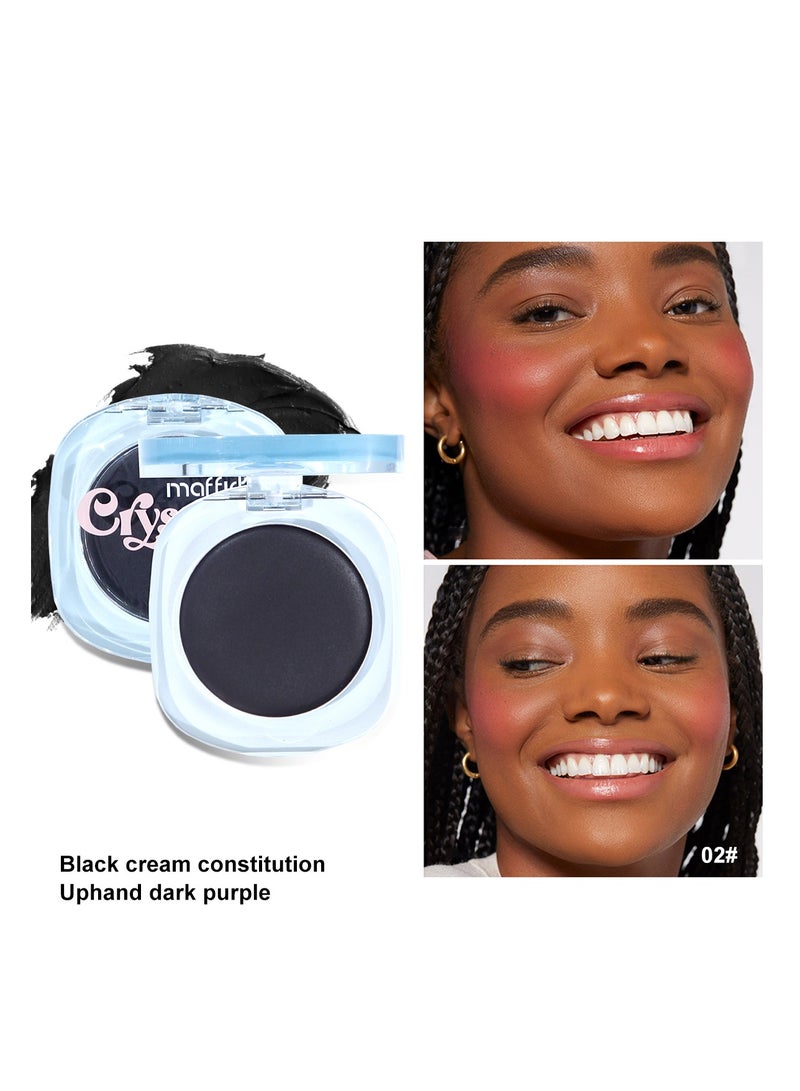 MAFFICK Crystal Color-Changing Highlight Blush Cream for Natural Makeup Look - Image 3