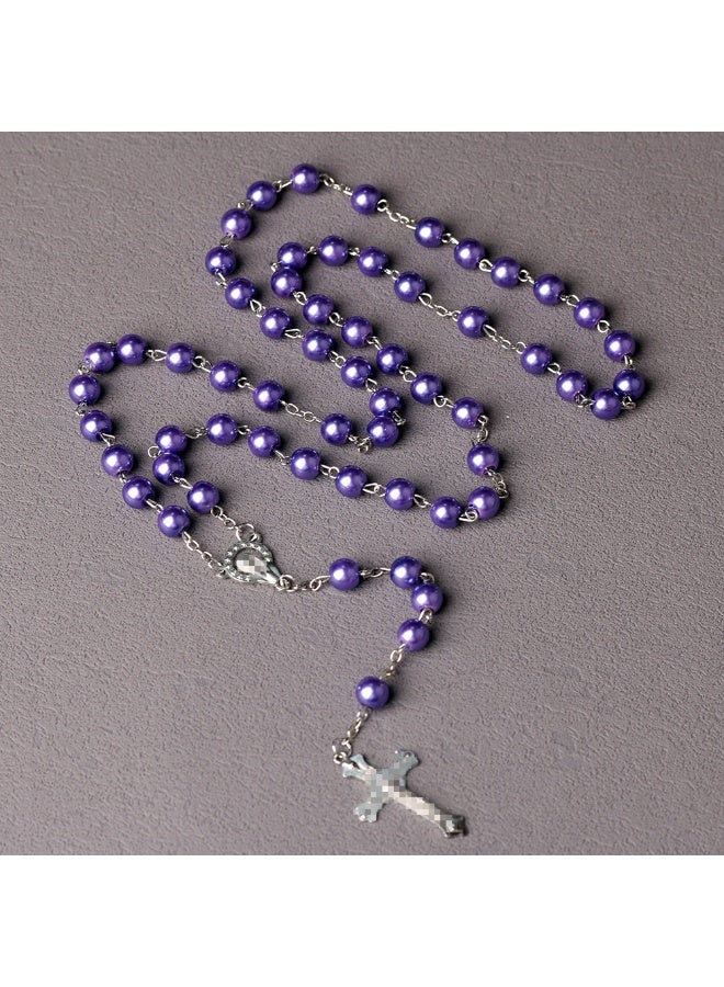 NIBEMINENT 59 Muslim Prayer Beads Purple/8mm