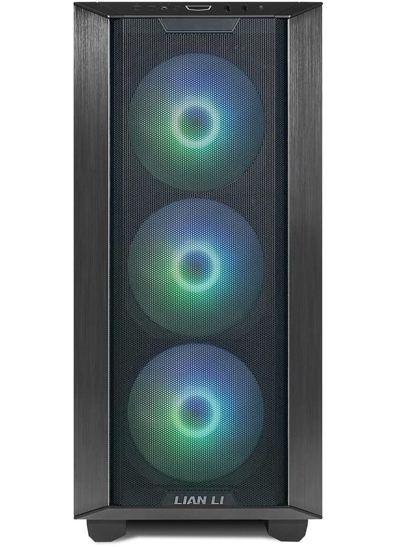 LIAN LI - LIAN LI Lancool III RGB Black Aluminum/SECC/Tempered Glass Gaming Case with 4 × 140 PWM Fans (ARGB) - LANCOOL 3R-X - Image 1
