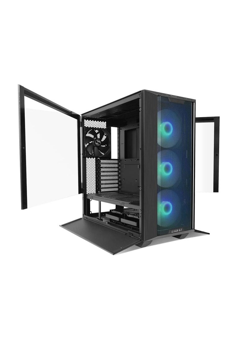 LIAN LI - LIAN LI Lancool III RGB Black Aluminum/SECC/Tempered Glass Gaming Case with 4 × 140 PWM Fans (ARGB) - LANCOOL 3R-X - Image 1