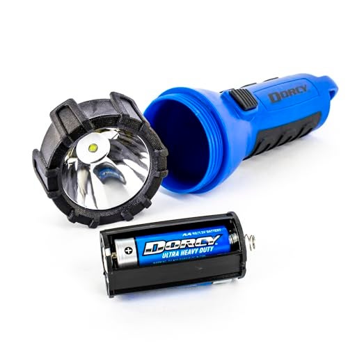 Dorcy 150 Lumen Floating Water Resistant LED Flashlight with Carabineer Clip, Blue (41-2514) - Image 4
