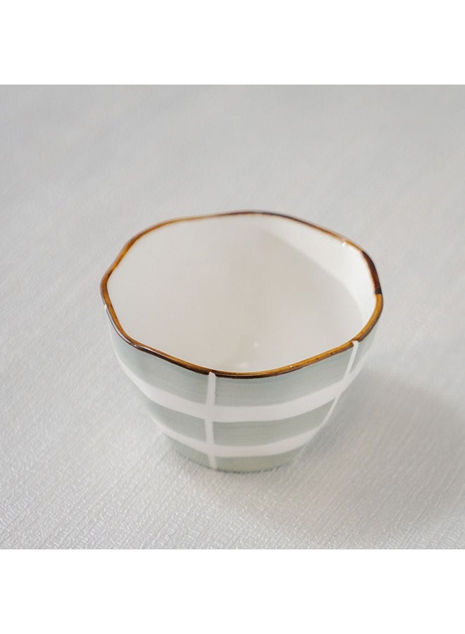 DANUBE HOME Akesha Bowl Fine Porcelain Elegant Tableware Versatile Bowl High Quality Dinnerware For Home Kitchen & Dining Room L12.7xW12.7xH7.8cm Blue  - Image 4
