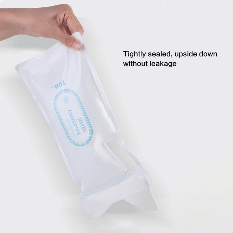 Bukela Disposable Urinal Bags, 700ML Emergency Urinal Bags, Camping Pee Bags Unisex Urine Bag Vomit Bag for Travel Traffic Jam Portable Toilet Bag for Men Women Kids - Image 3