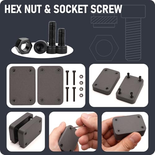 QeeaHuuo 630Pcs M3 Threaded Insert Assortment Kit – Heat Set Inserts, Hex Nuts, Washers, Socket Head Cap Screws – M3 Fasteners for 3D Printing, Compatible with PLA/ABS, Organized in Plastic Box - Image 4