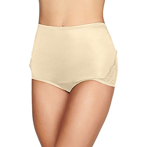 Vanity Fair Women's Perfectly Yours High Waisted Brief Panties, Lace Nouveau-Candleglow, 10 - Image 1