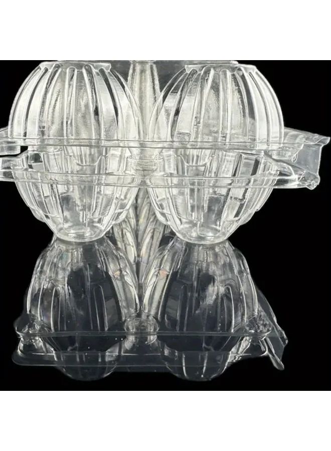 Transparent Plastic Egg Trays 10 Holes 5pcs Thickened Anti Collision Food Gift Wrapping - Image 4