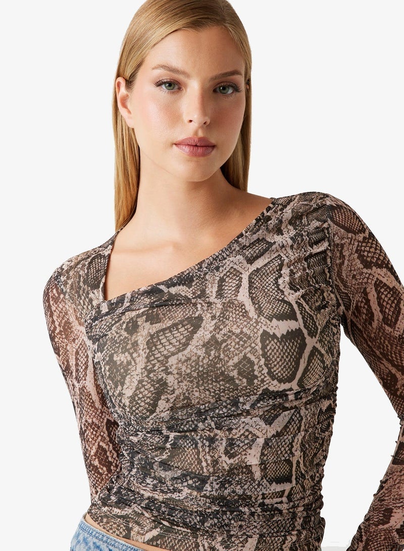 GUESS Long Sleeve Bernardette Top - Image 3