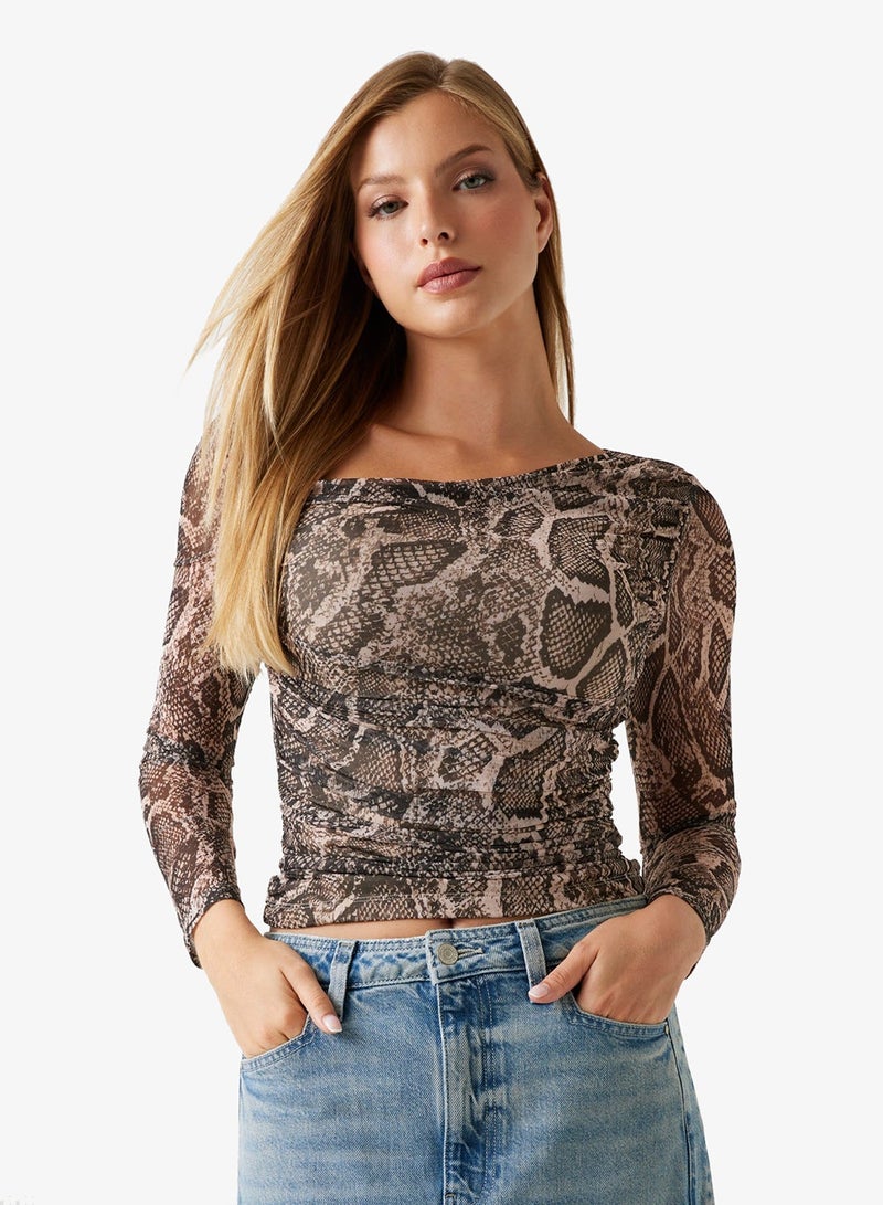 GUESS Long Sleeve Bernardette Top - Image 1