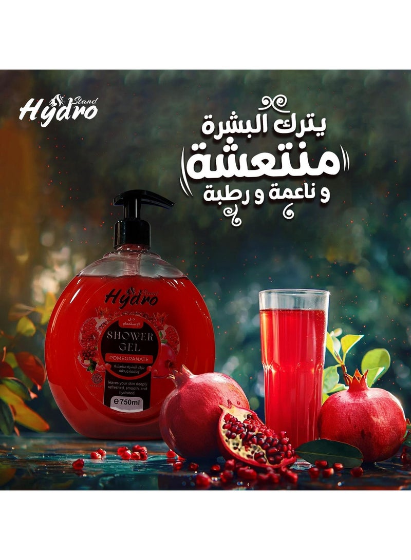 Hydro Stand Shower Gel Pomegranate 750ml  - Image 2