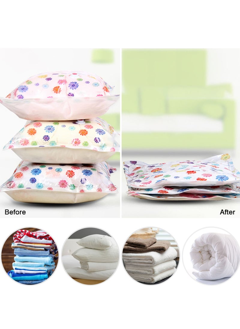 Premium Vacuum Storage Bag with Electric Pump, with USB Cable 5-Pack(1 Large, 4 Small) Reusable Space Saving Bag for Clothes, Blankets, Pillows, Storage Space Saving, Black