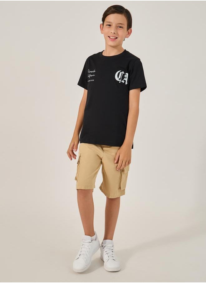 Styli Graphic Print Round Neck T-Shirt  - Image 3