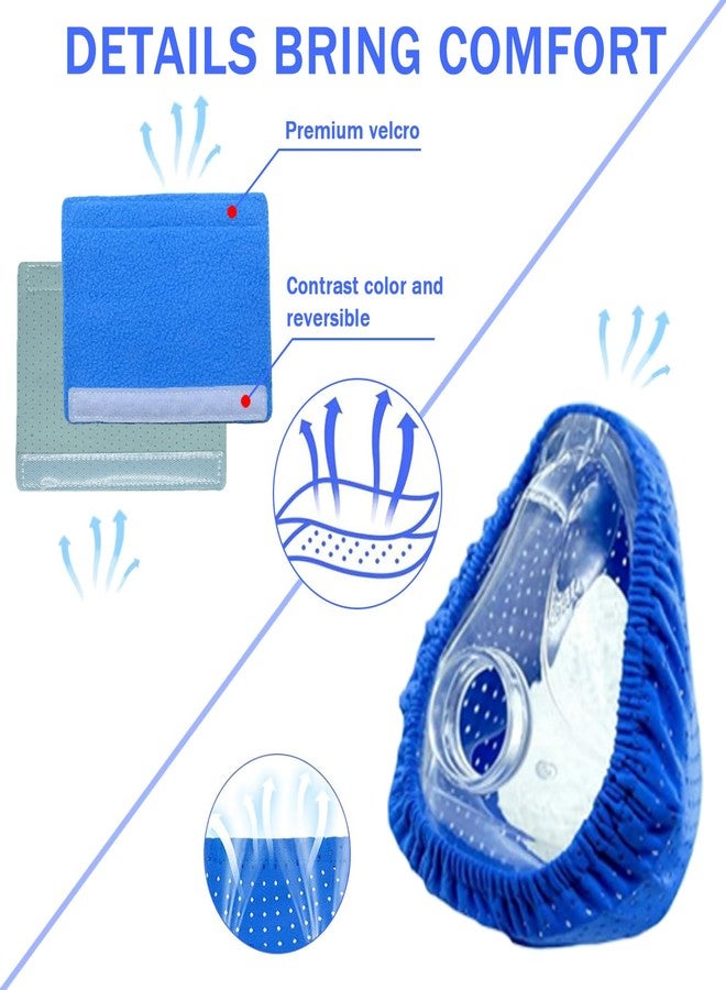 Nataku CPAP'Mask Liners/Strap Covers Kit -Compatible with AirFit F20 & AirTouch F20 Reduce Air Leakage and Soft Strap Cushions for Headgear Strap Reduce Red Mark, NOT for Mirage Quattro,Nasal - Image 2