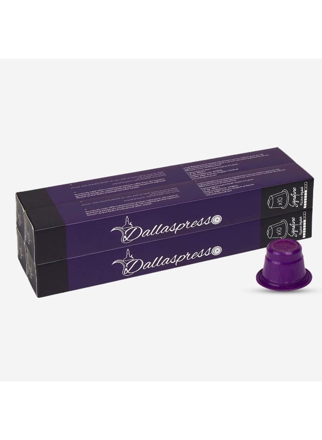 Dallaspresso Signature Saffron Coffee Capsules Pack of 4 – Nespresso Compatible, Finest Arabica Roasted Beans with Natural Saffron - Image 1