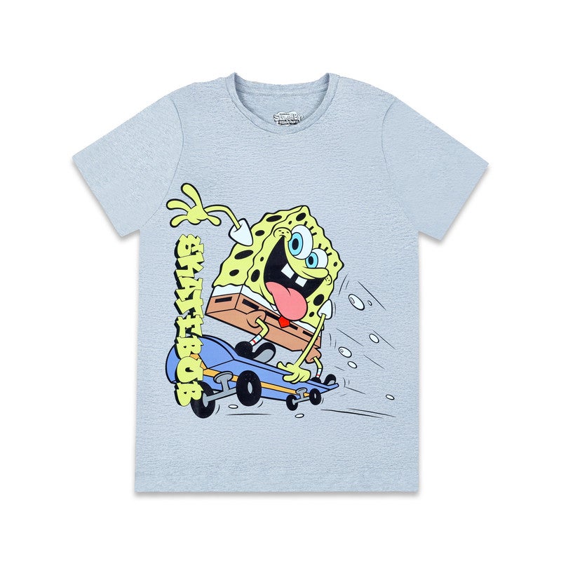 Nickelodeon Skate Bob Kids Boy's Short Sleeve T-Shirt - Image 2