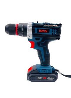 BONAI BONAI 36VF Cordless Electric Drill, 40N.m Torque, 3/8" (10mm) Chuck, 2-Speed 0-350/1400 RPM, Lithium-Ion Battery Powered, Compact Power Drill Set CD005  - Image 2