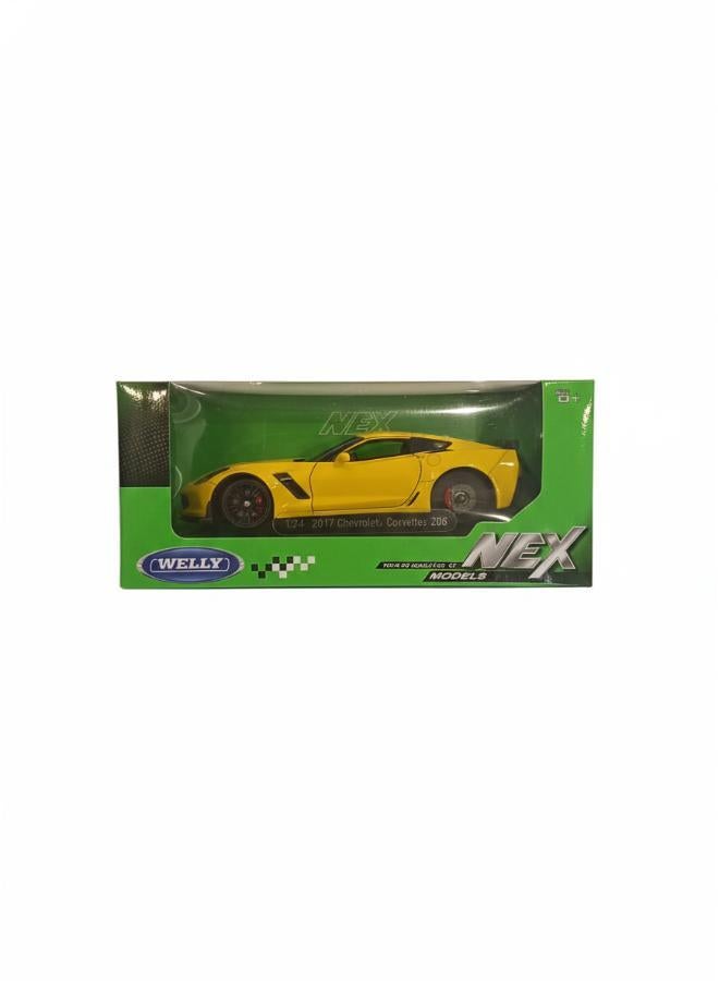 Nex Cars Die Cast Metal From Welly - 2017 Chevrolet Corvette Z06