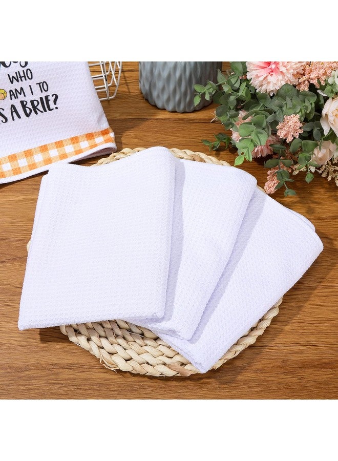 Breling Sublimation Kitchen Towel Blanks 16 x 24Inch, Microfiber Waffle Weave Sublimation Tea Towels Fast Drying Absorbent for Home Kitchen Gifts(24 Pieces) - Image 4