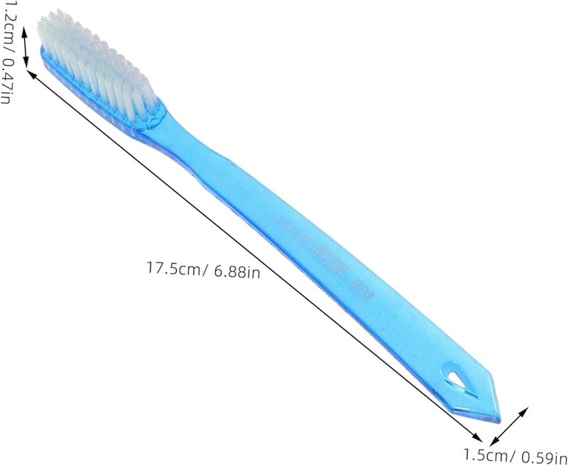 Hard Bristles Firm Toothbrush Set 6pcs for Adults Stain Removal Anti Slip Grip Travel Friendly - Image 3