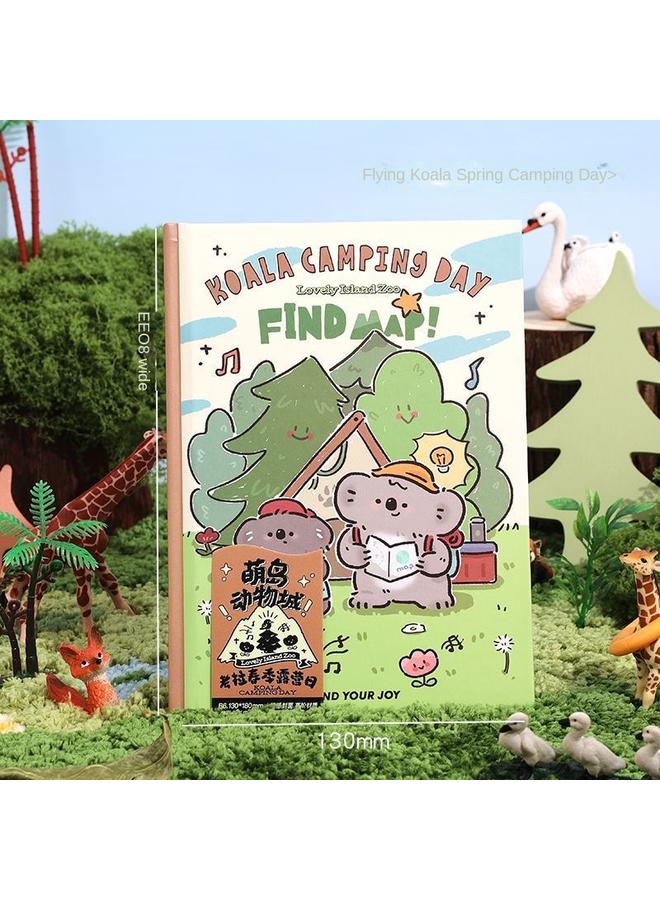 Bluejw Cartoon B6 Hand Account Hardcover Student Notes Notepad Suit High Color Value Color Page Diary Cute Hand Account - Image 1