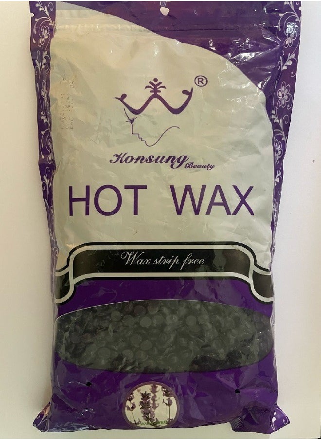 Konsung Beauty Hair Removal Hard Wax Beans Black 500 g  - Image 1